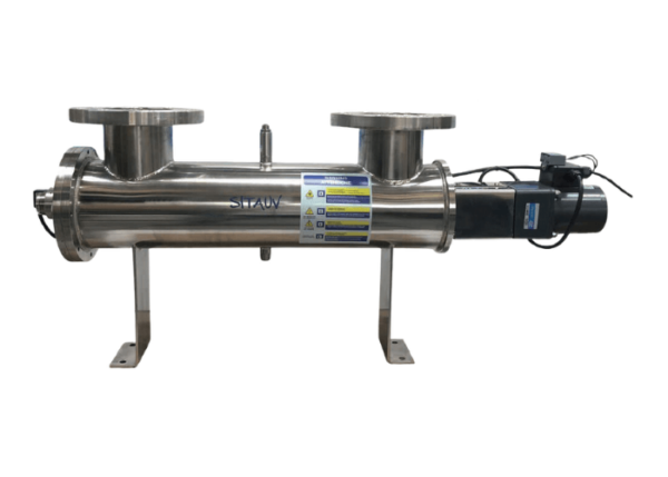 UV-system steriliserar och oskadliggör mikroorganismer, bakterier, virus, alger m.m. i dricksvattnet